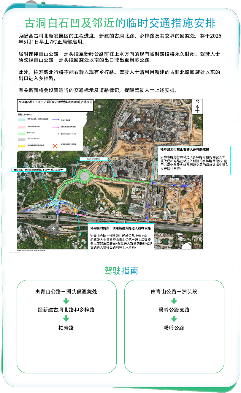 古洞新道路啟用