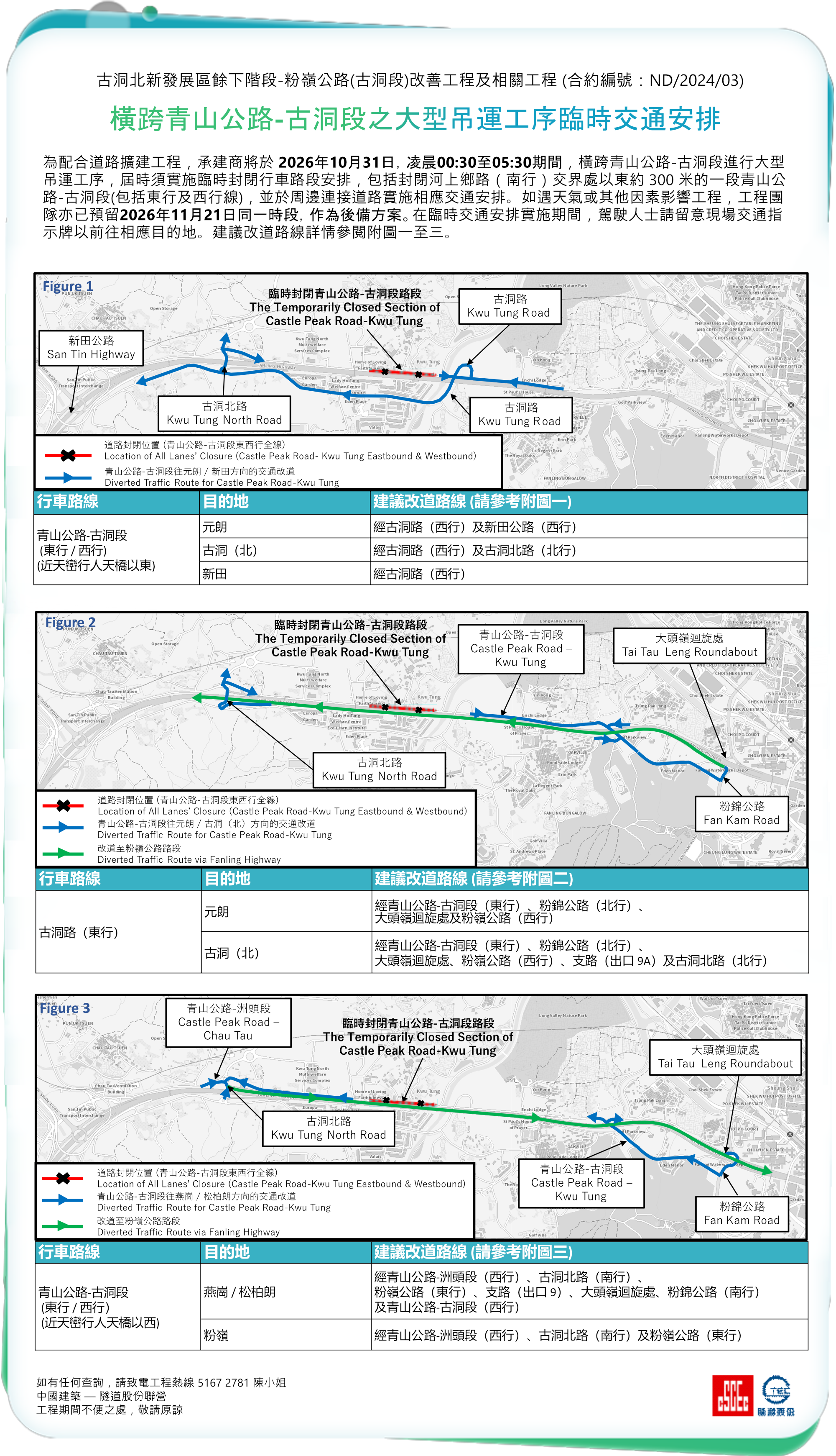 Traffic notice 1