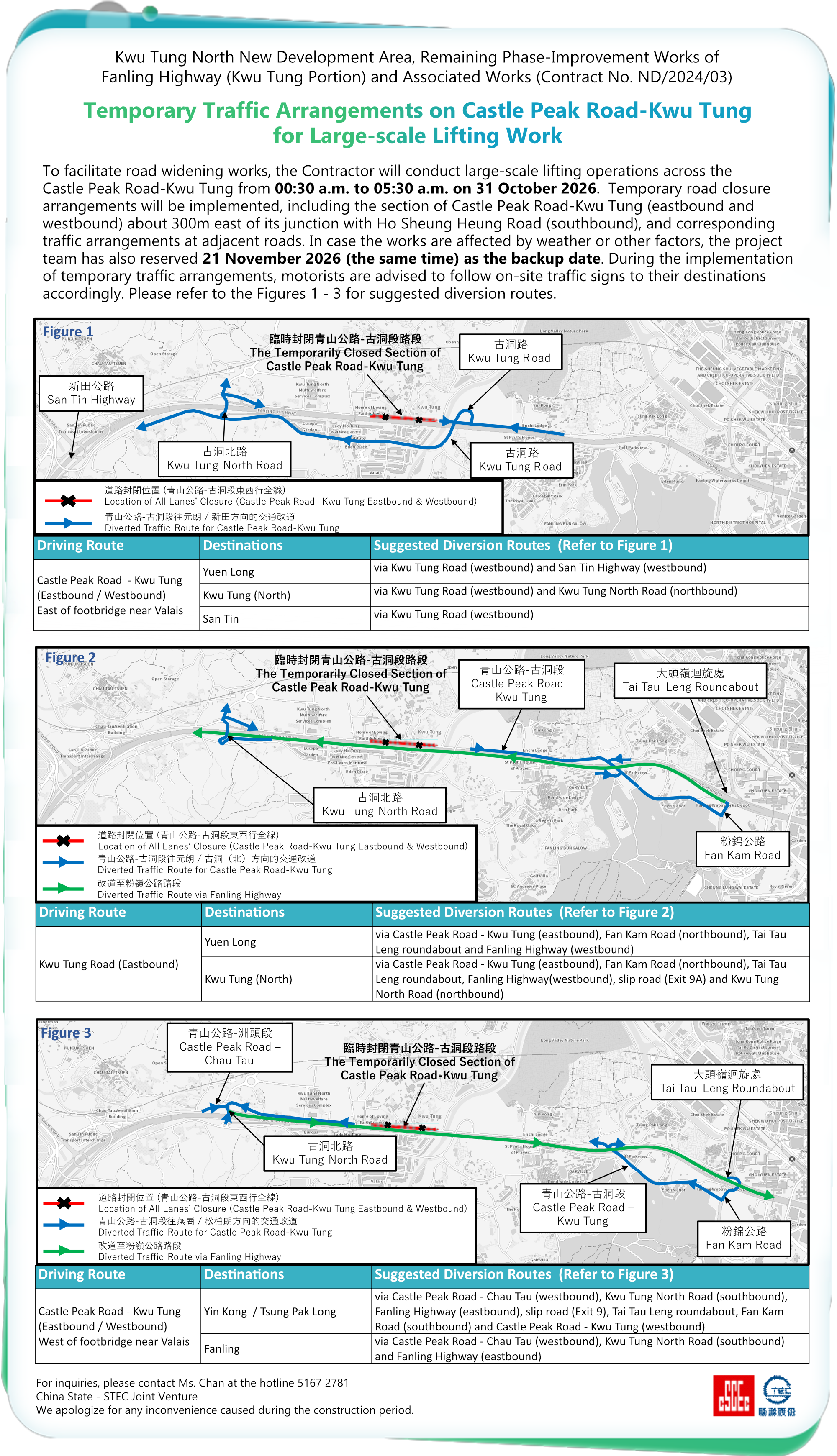 Traffic notice 1